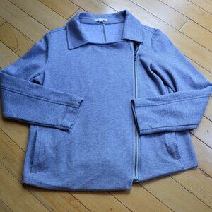 Eileen Fisher Organic Cotton Herringbone Knit Jacket size M